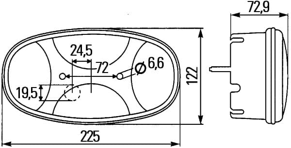 Kombinuotas galinis žibintas — HELLA 2VP 343 640-021
