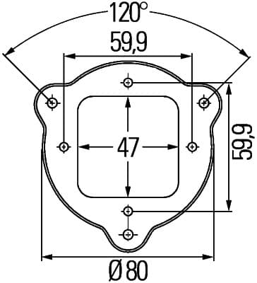 HELLA 9XD 161 119-007 Laikiklis