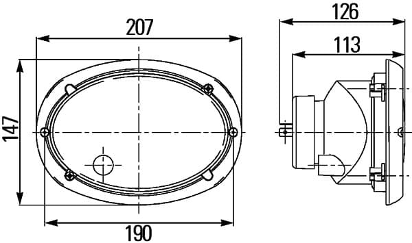 HELLA 1AB 996 157-091 Priekinis žibintas