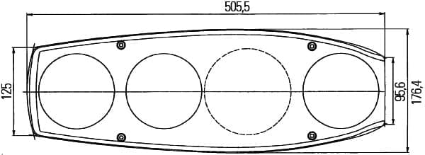 Kombinuotas galinis žibintas — HELLA 2VA 341 419-147