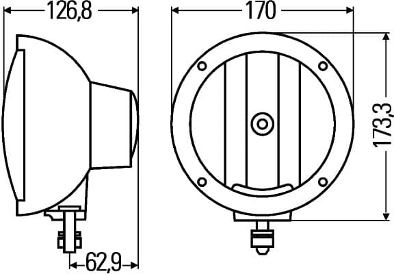 HELLA 1F3 009 094-142 Prožektorius