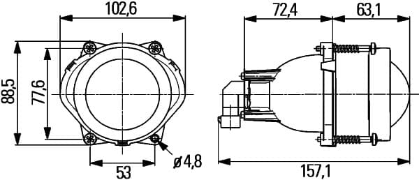 HELLA 1BL 998 570-001 Priekinis žibintas