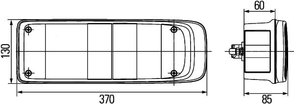 HELLA 2VP 340 888-011 Kombinuotas galinis žibintas