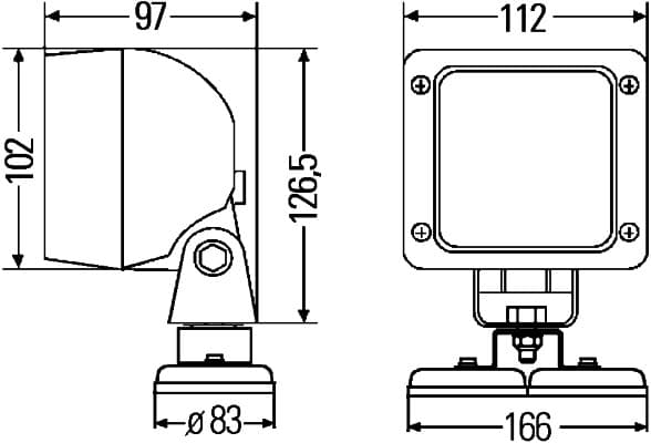 HELLA 1GA 997 506-377 Darbinė šviesa