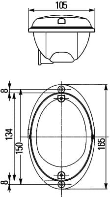 HELLA 2BA 344 130-457 Indikatorius