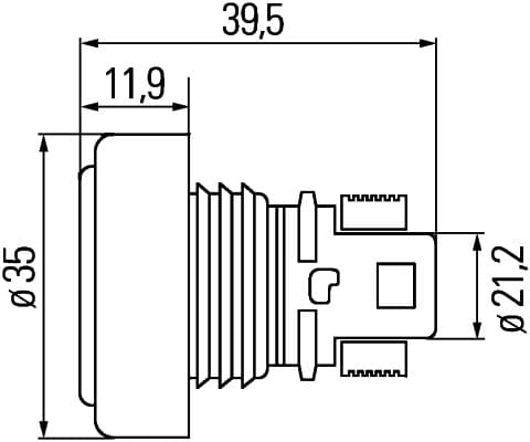 HELLA 2BM 340 825-207 Papildomas indikatorius