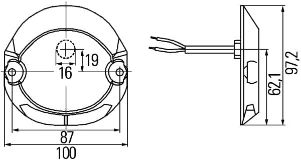 Indikatorius — HELLA 2BA 009 204-051
