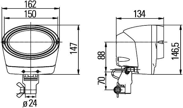HELLA 1GA 996 261-701 Darbinė šviesa