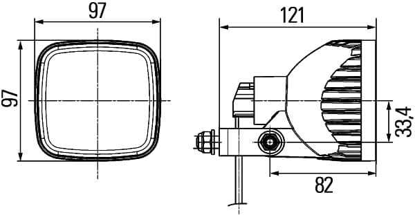 HELLA 1GA 996 179-021 Darbinė šviesa