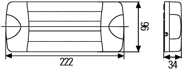 HELLA 2SD 980 613-211 Kombinuotas galinis žibintas