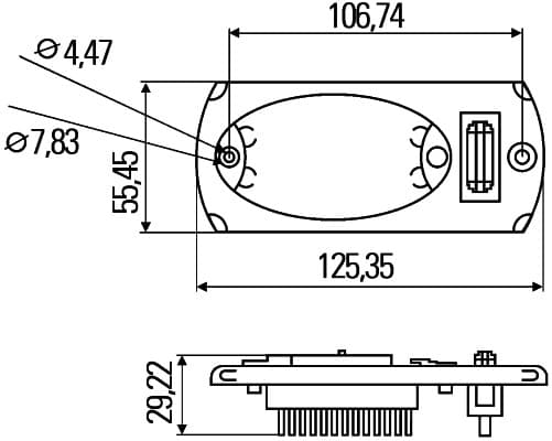 HELLA 2JA 343 570-041 Vidaus apšvietimas