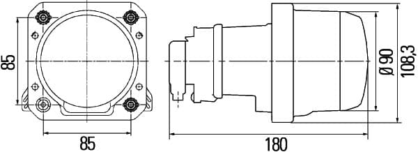 HELLA 1AL 009 997-001 Main headlight