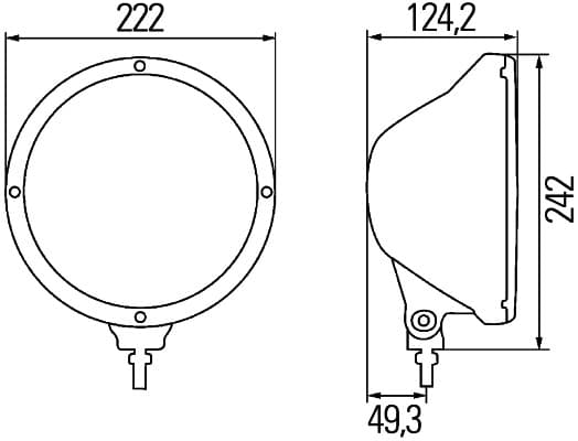 HELLA 1F8 009 797-121 Prožektorius