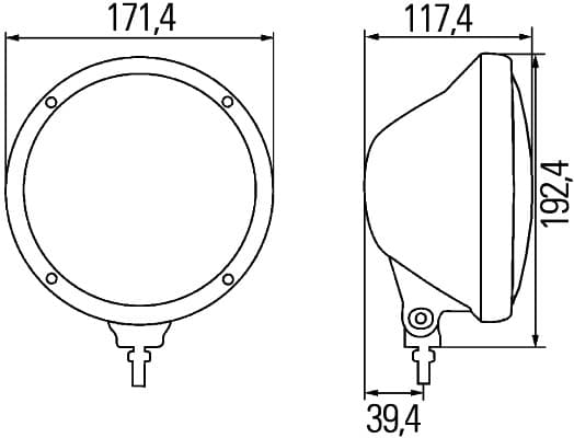 HELLA 1F3 010 119-011 Prožektorius