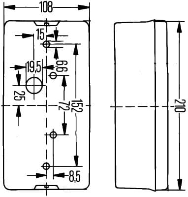 Kombinuotas galinis žibintas — HELLA 2SD 006 040-131