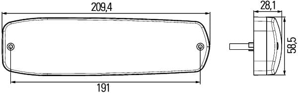 Kombinuotas galinis žibintas — HELLA 2SD 343 910-001