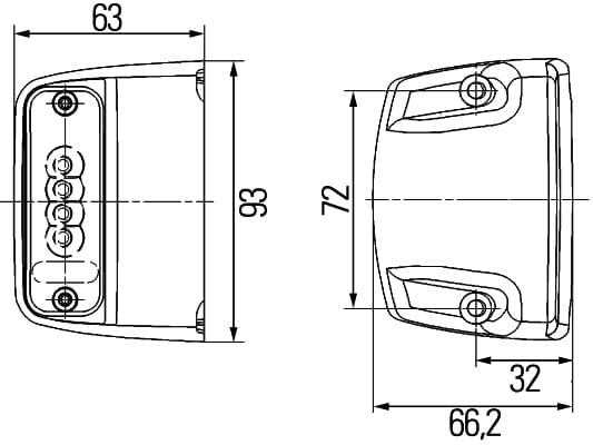HELLA 2KA 010 278-021 Valstybinio numerio apšvietimas