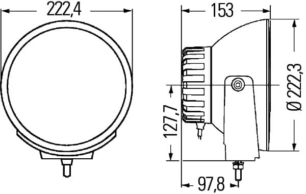 HELLA 1F8 007 560-731 Prožektorius