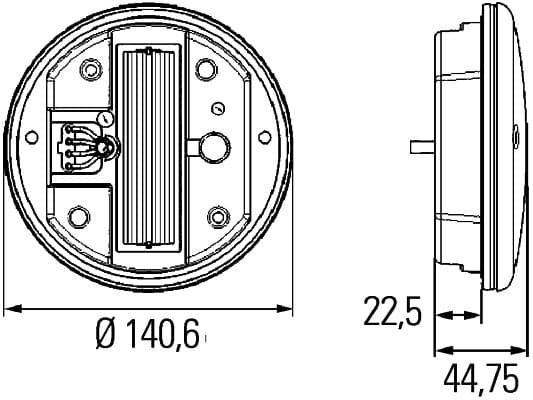 HELLA 2SD 344 100-001 Kombinuotas galinis žibintas