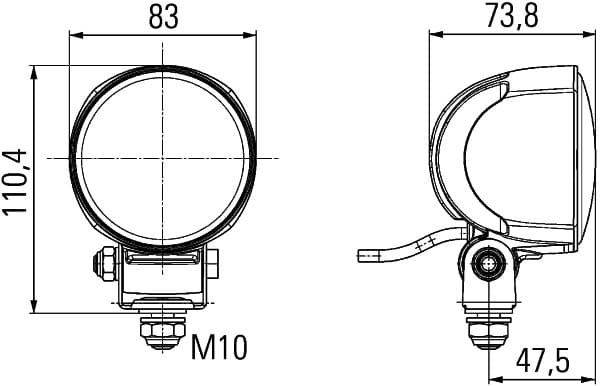 HELLA 1F0 996 376-181 Prožektorius