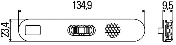 HELLA 2PS 009 226-021 Šoninis atšvaitas