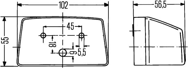 HELLA 2KA 003 389-011 Valstybinio numerio apšvietimas
