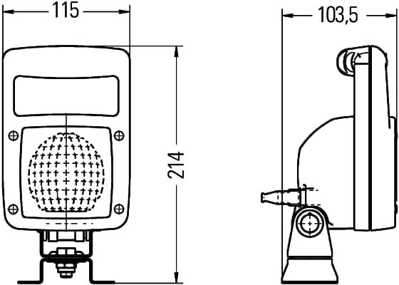HELLA 1GA 997 506-631 Darbinė šviesa