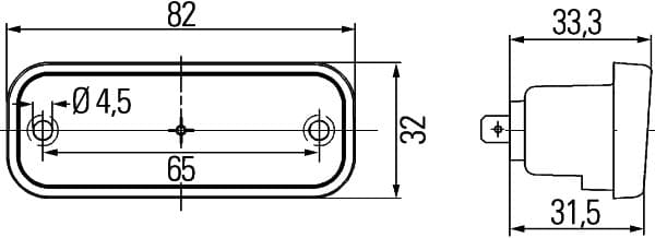 HELLA 2XS 003 738-037 Gabaritų lemputė
