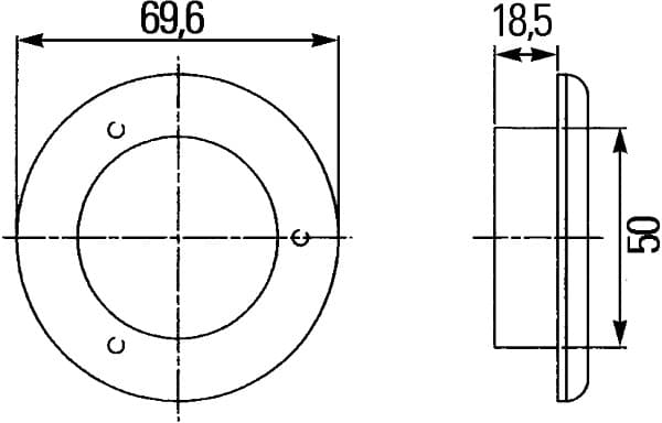 HELLA 2JA 959 599-102 Vidaus apšvietimas