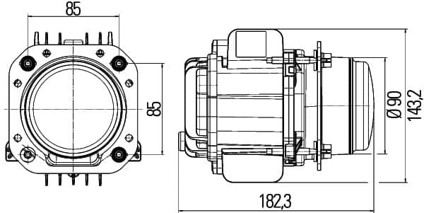 Priekinis žibintas — HELLA 1AL 010 820-021