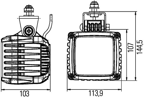 HELLA 1GA 996 189-031 Darbinė šviesa