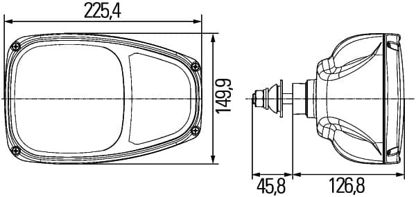 HELLA 1EE 996 174-211 Priekinis žibintas