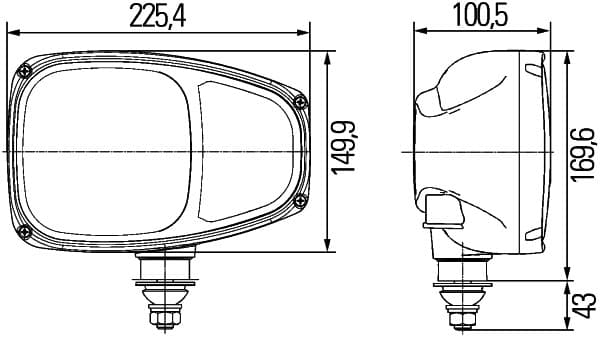 HELLA 1EE 996 174-251 Priekinis žibintas