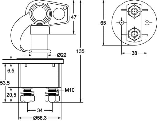 HELLA 6EK 002 843-131 Pagrindinis jungiklis, akumuliatorius