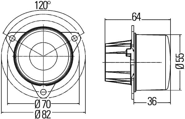 HELLA 2PF 011 172-111 Atšvaitas