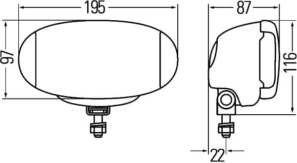 HELLA 1FD 010 953-001 Prožektorius