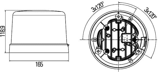 HELLA 2XD 012 972-001 Stroboskopo tipo švyturėlis