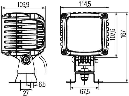 HELLA 1GA 996 192-081 Darbinė šviesa