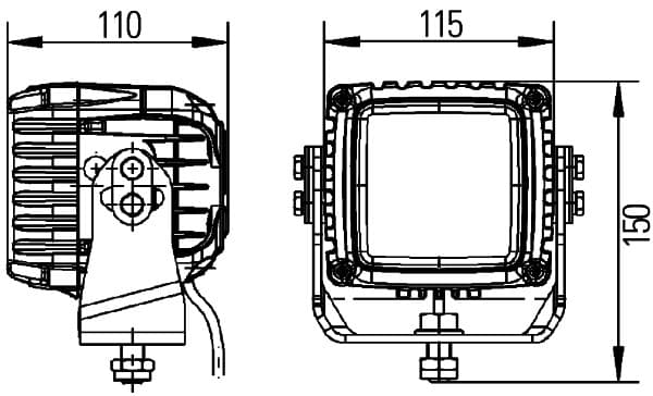 HELLA 1GA 996 192-261 Darbinė šviesa