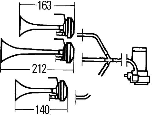 HELLA 3PD 003 001-671 Garsinis signalas