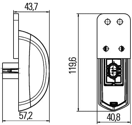HELLA 2XS 205 020-121 Gabaritų lemputė