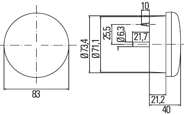 HELLA 2ZR 302 252-047 Atbulinės eigos žibintas