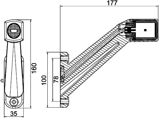 HELLA 2XS 011 744-111 Gabaritų lemputė