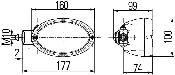 HELLA 1GA 996 161-301 Darbinė šviesa