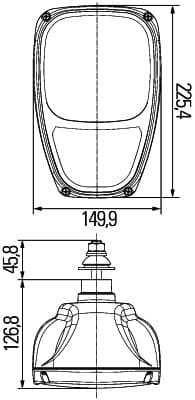 HELLA 1EE 996 174-337 Main headlight