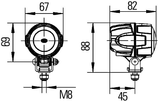 Darbinė šviesa — HELLA 1G0 995 050-081