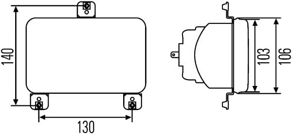HELLA 1AB 003 177-611 Priekinis žibintas Įdėklas