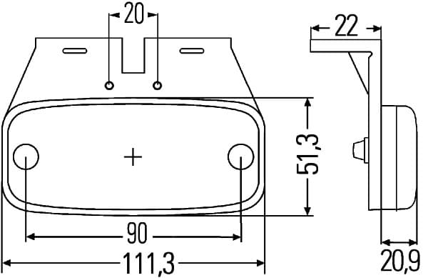 Šoninis atšvaitas — HELLA 2PS 345 600-031