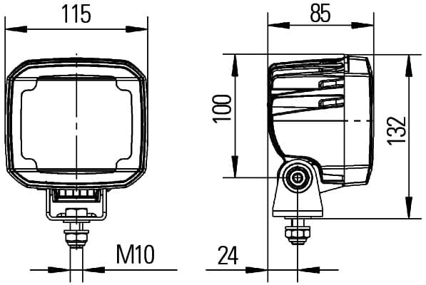 HELLA 1GA 995 606-011 Darbinė šviesa