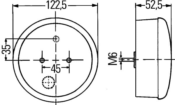 HELLA 2SD 344 169-037 Kombinuotas galinis žibintas